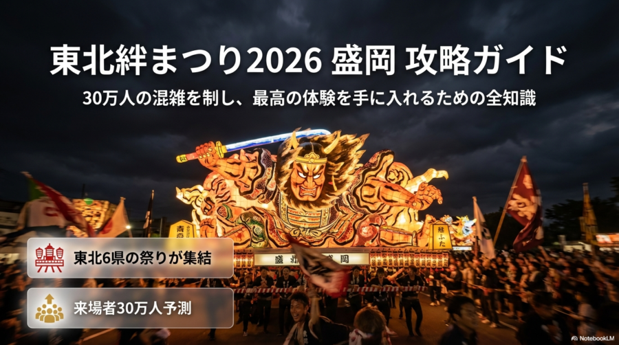 東北絆まつり2026盛岡の日程予想と宿泊・混雑完全攻略