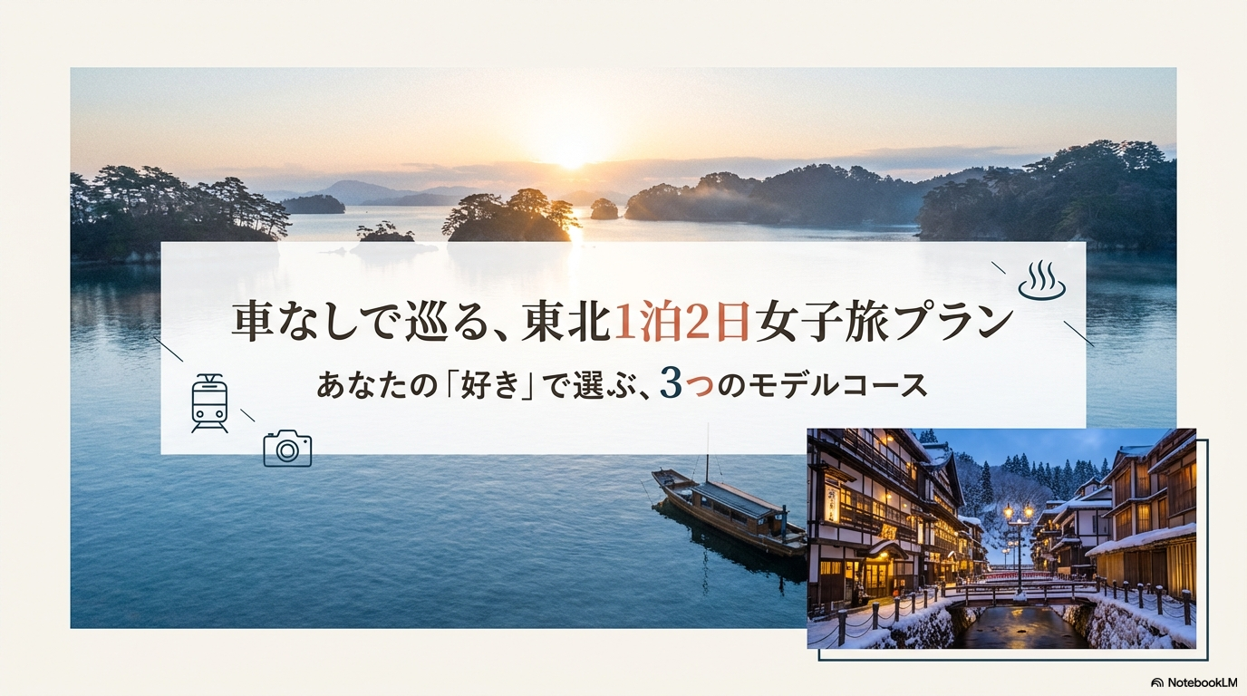 東北1泊2日女子旅モデルコース！新幹線や電車で巡る映え旅プラン