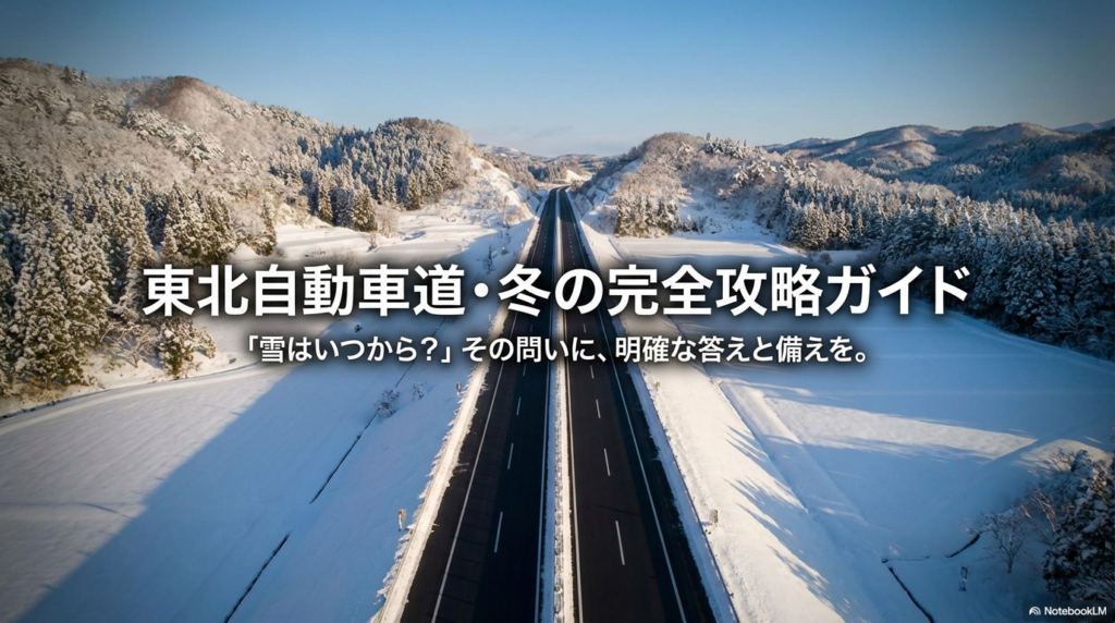 東北自動車道の雪はいつから？地域別の積雪時期と冬道対策まとめ
