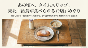 給食が食べられるお店を東北で発見！