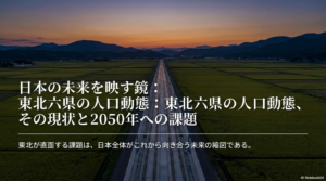 東北の六県の人口推移とランキング！2025年最新動向を徹底解説