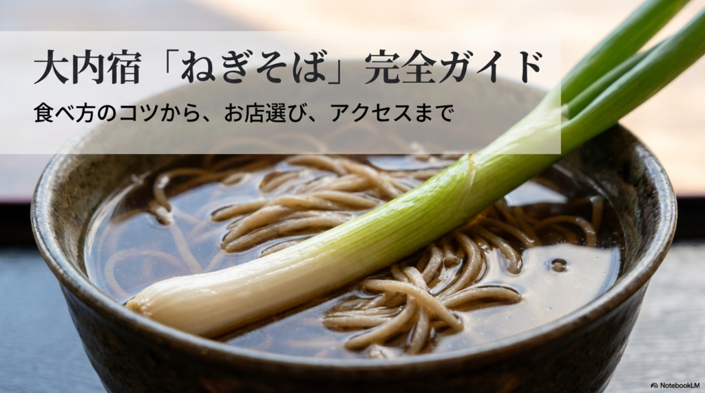 大内宿ねぎそば食べ方完全ガイド！由来や三澤屋などおすすめ店比較
