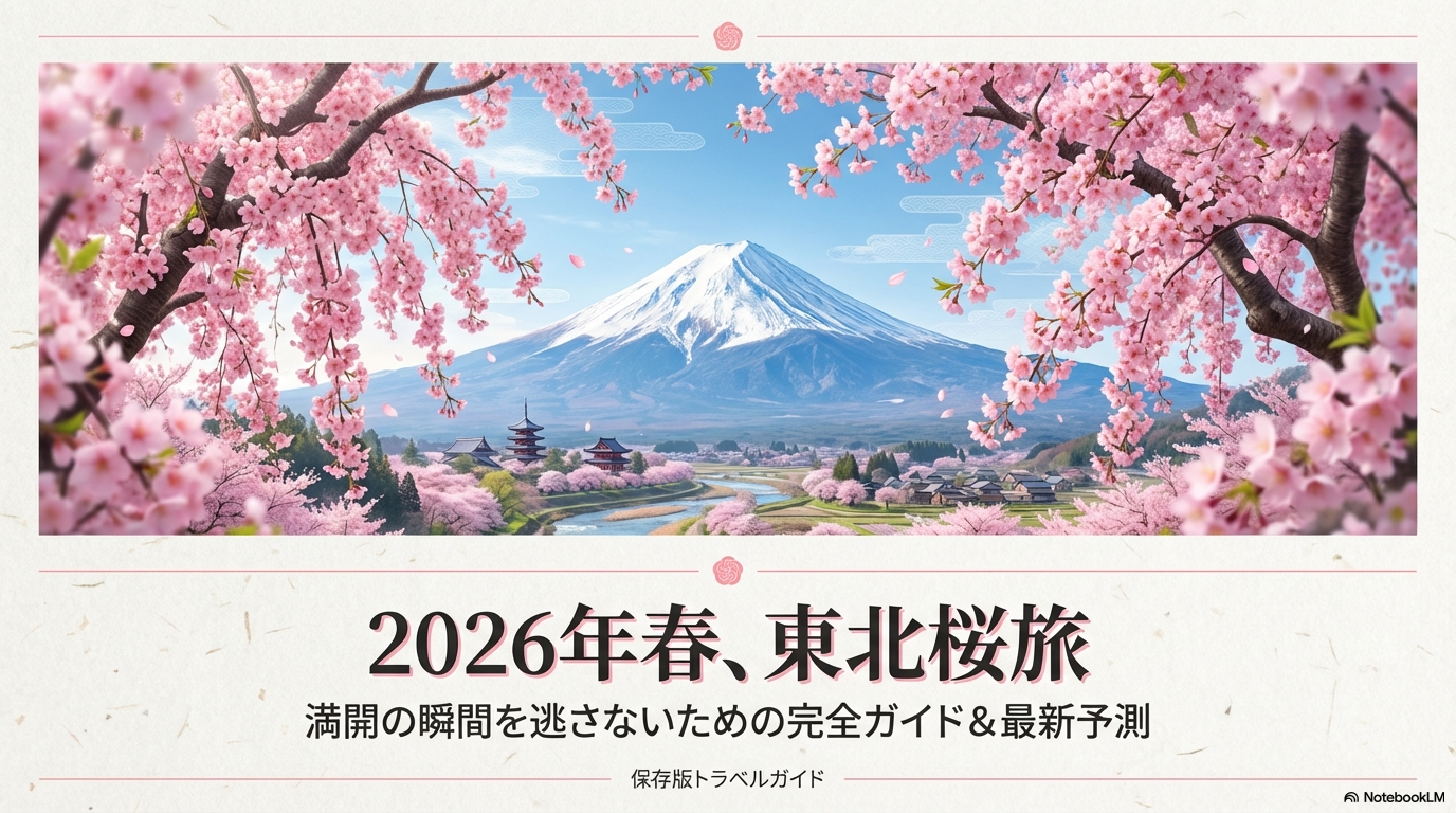 2026年東北の桜の満開時期を予測！お花見の名所とGW攻略法