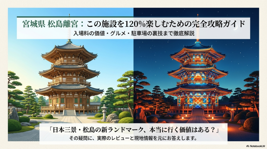 宮城県 松島離宮 レビュー！入場料の価値やランチ・駐車場の攻略法