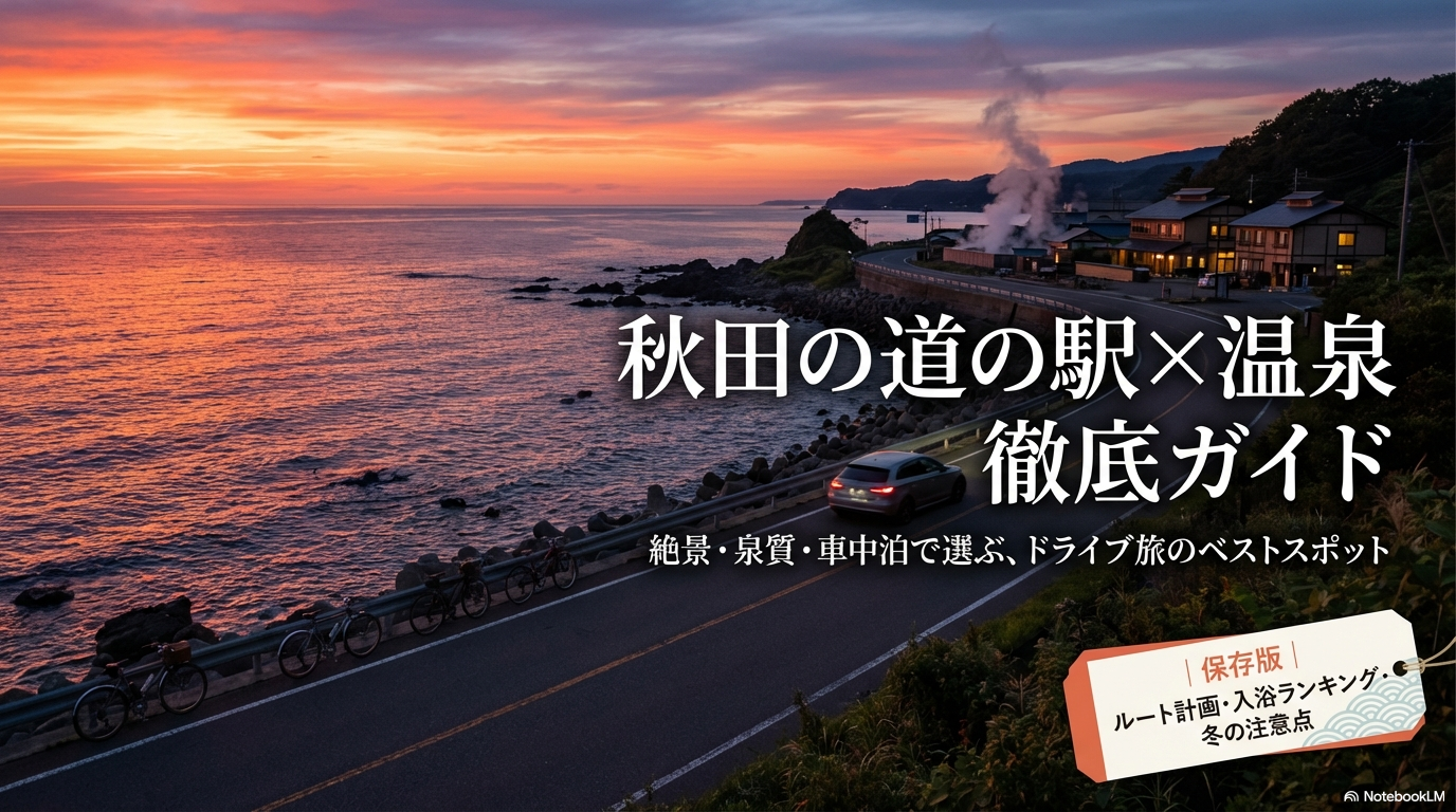 秋田の道の駅にある温泉おすすめランキング！車中泊・宿泊に便利な施設を徹底比較