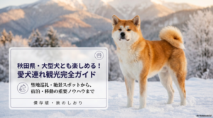秋田で犬連れ観光！大型犬も安心して泊まれる宿泊施設やおすすめのドッグラン情報