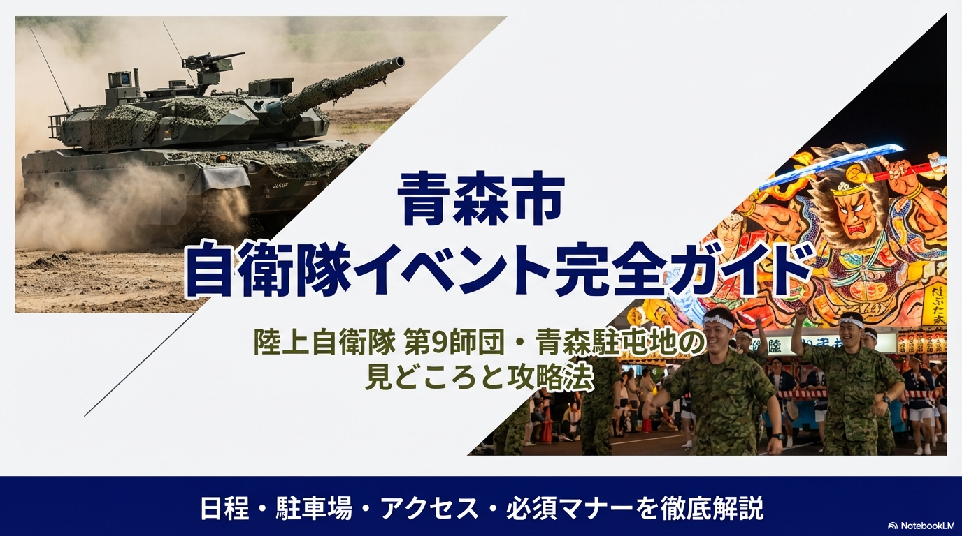 青森市の自衛隊イベント完全ガイド！日程や駐車場・見どころを解説