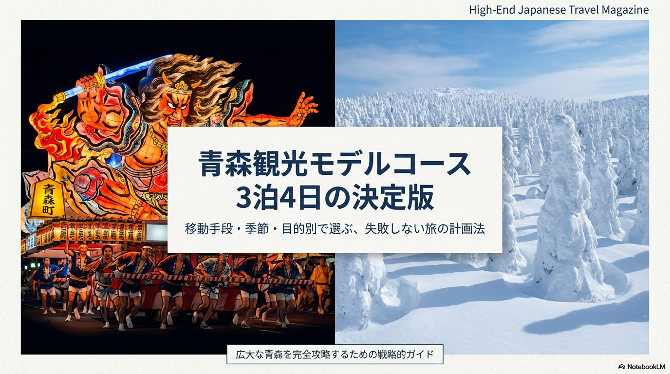 青森観光モデルコース3泊4日の決定版！回り方を徹底解説