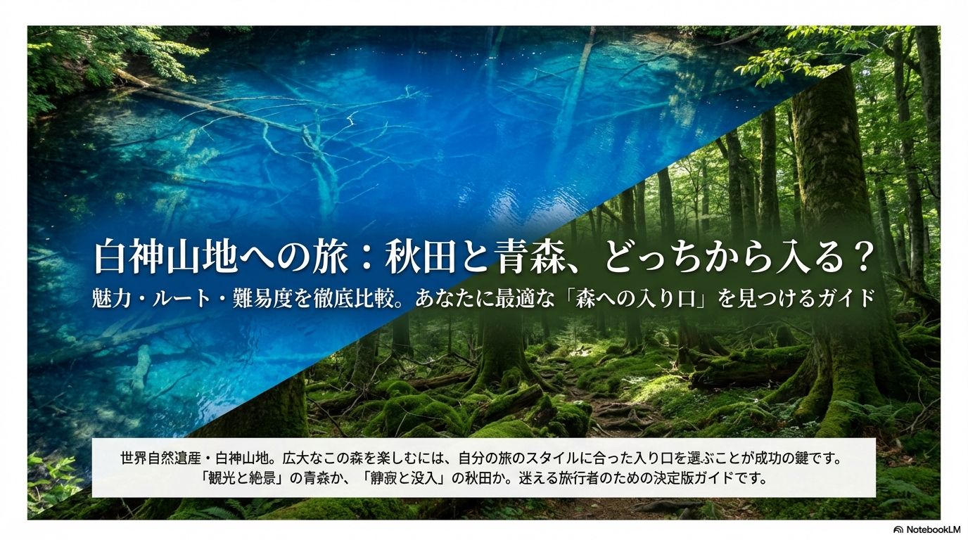 白神山地の秋田と青森はどっち？魅力とおすすめルートを徹底比較