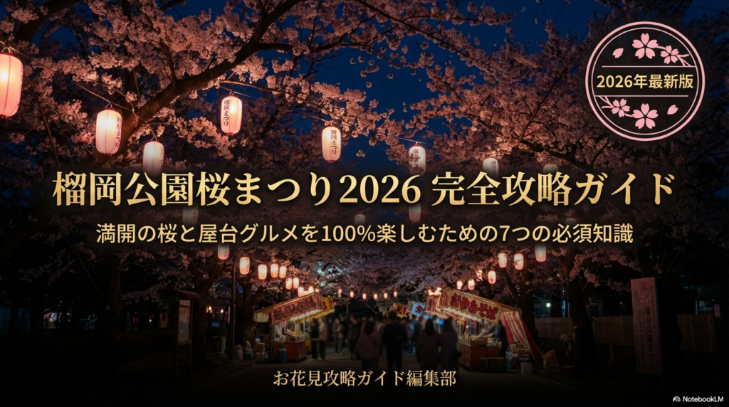 榴岡公園桜まつり2026の屋台情報！出店期間や営業時間を解説