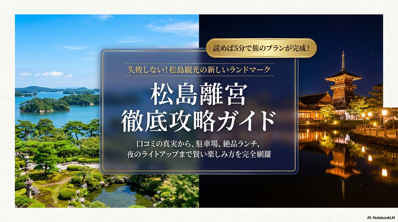 松島離宮のレビュー！入場料や駐車場からランチまで徹底解説