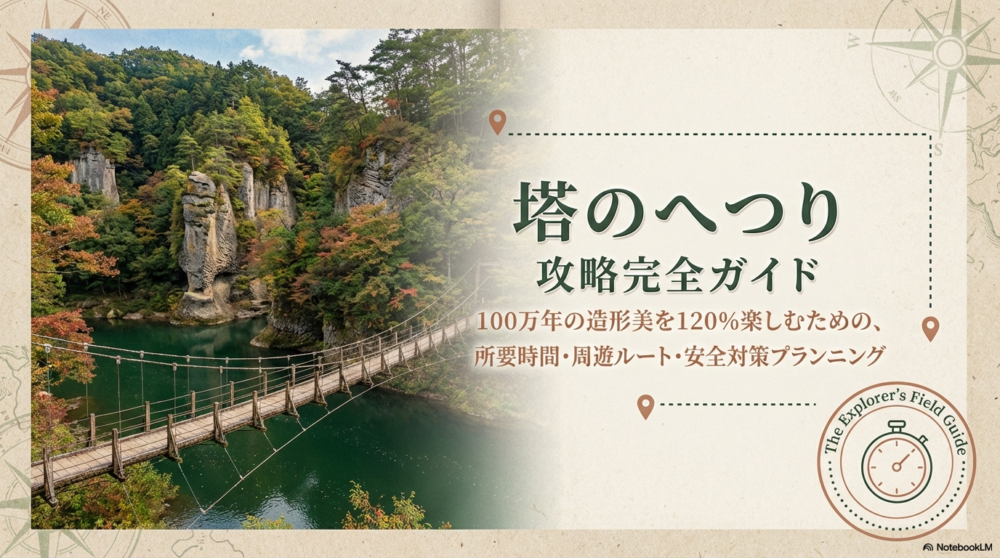 塔のへつりの所要時間は？観光モデルコースと熊出没対策を解説