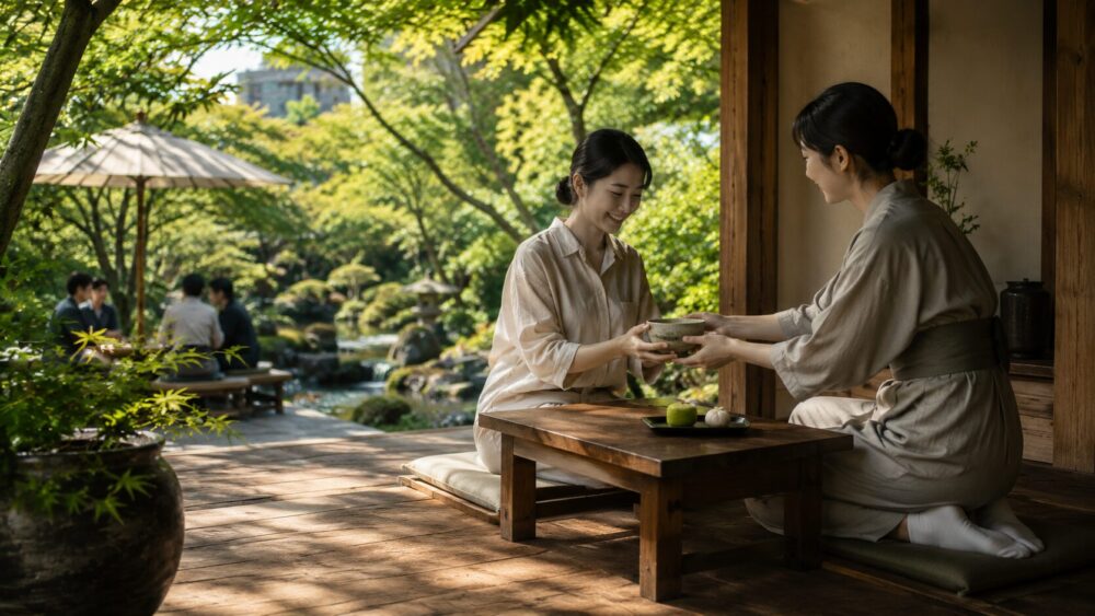 初心者も安心できる穏やかな茶席