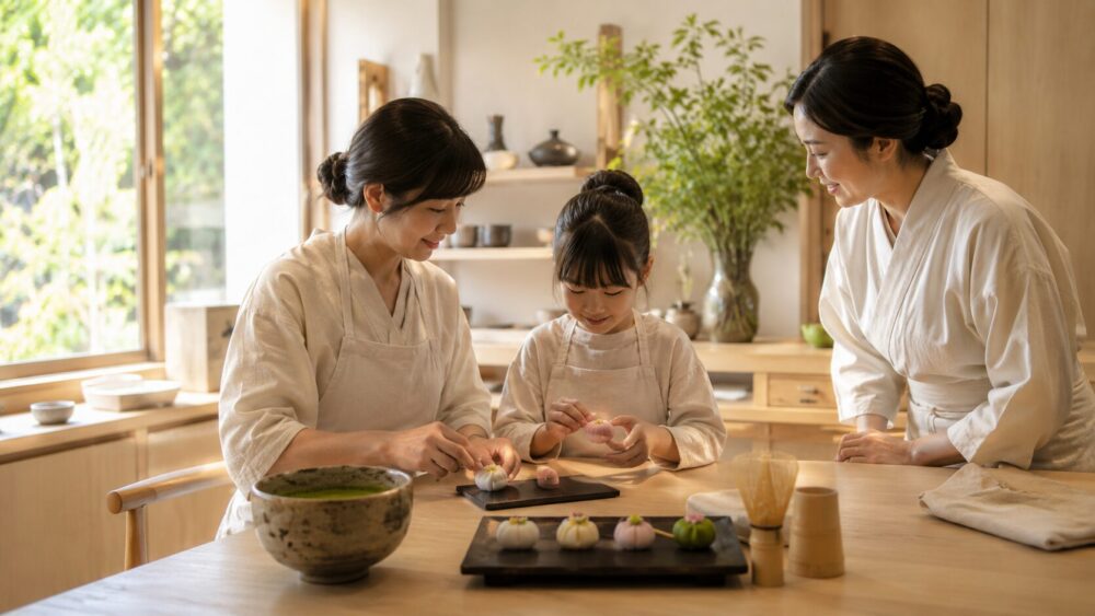 親子で楽しむ和菓子づくり体験